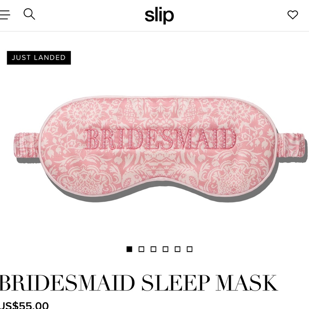 Slip silk “bridesmaid silk eye sleeping mask”